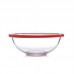 Pyrex Smart Essentials 4 Qt Mixing Bowl with Red Plastic Cover REX1248